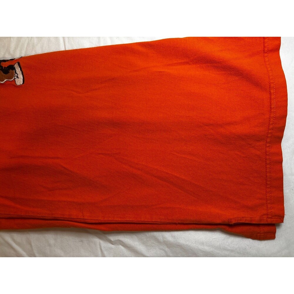 Vintage Malarkey 90s Halloween Long Sleeve Orange Shirt Frankenstein Ghost M - Picture 12 of 12